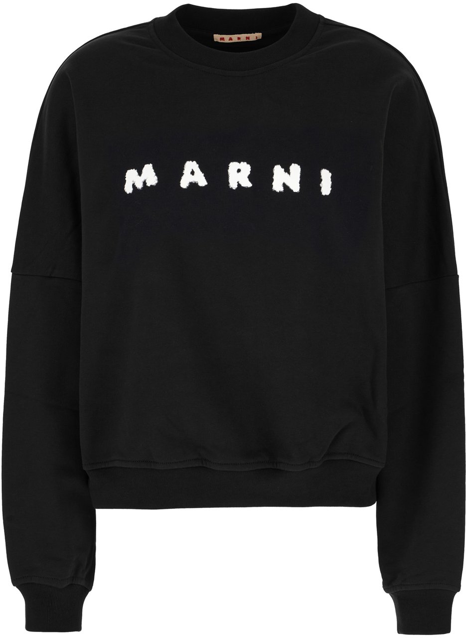 Marni Marni Black cotton sweatshirt Zwart