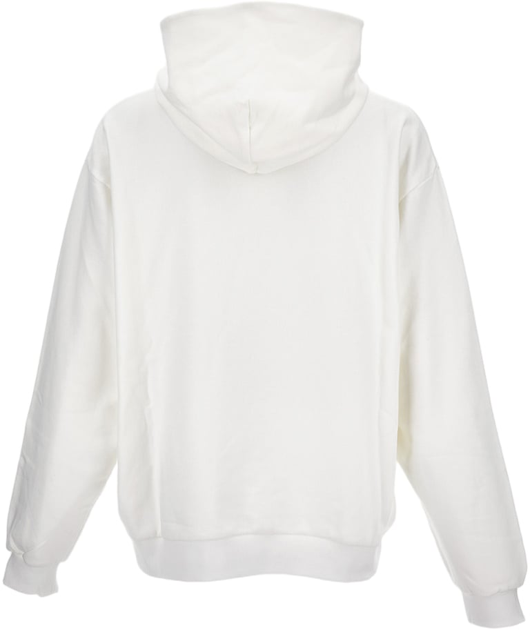 Marni Oversized Beige Hoodie With Graphic Print And Hood Neutraal