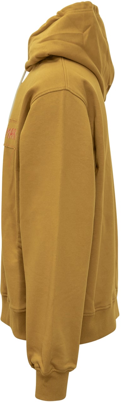 Marni Felpa con Cappuccio e Patch Logo Marni Geel