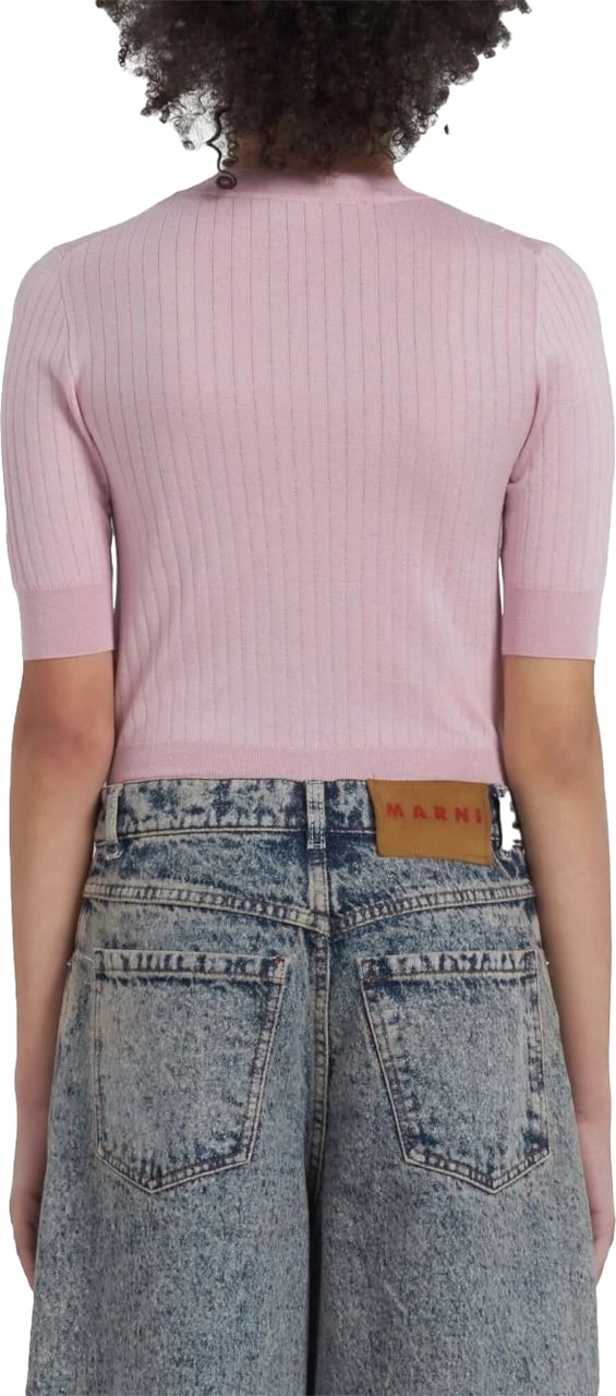 Marni maglia dolcevita pink Roze