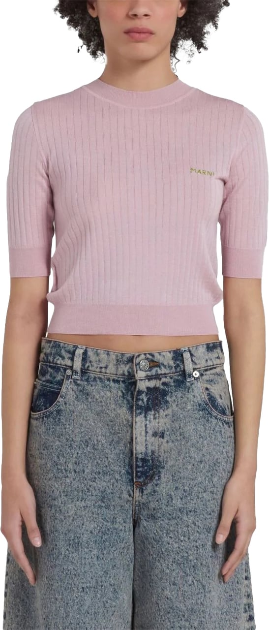 Marni maglia dolcevita pink Roze