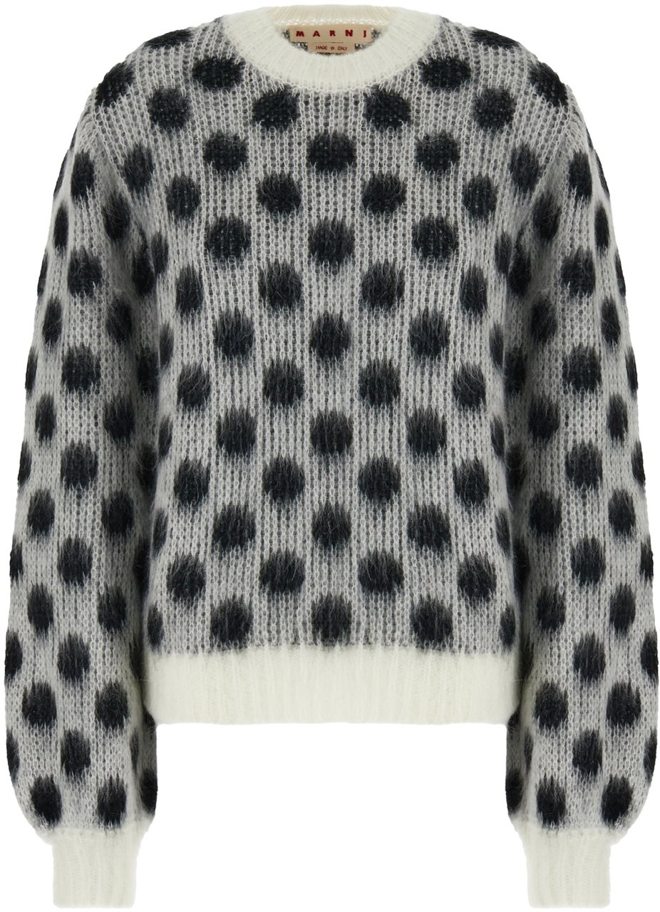 Marni Marni Embroidered acetate blend sweater Divers