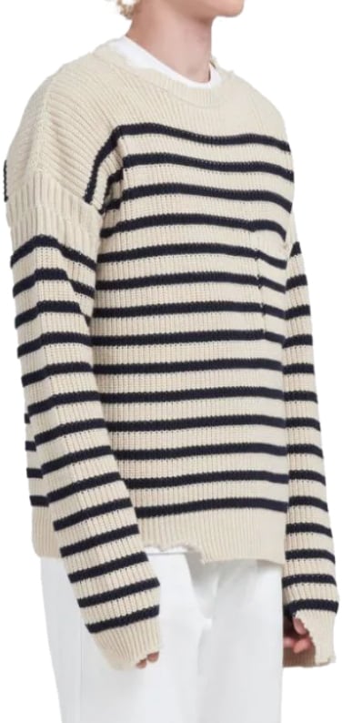 Marni Striped Round Neck Sweater Divers