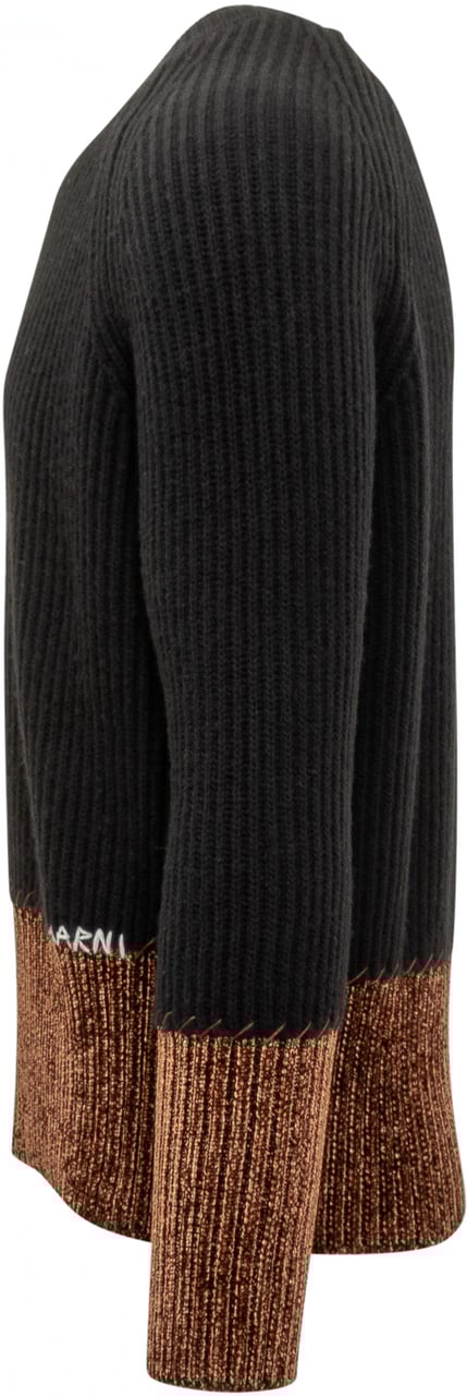 Marni Maglione Nero e Marrone Marni Zwart