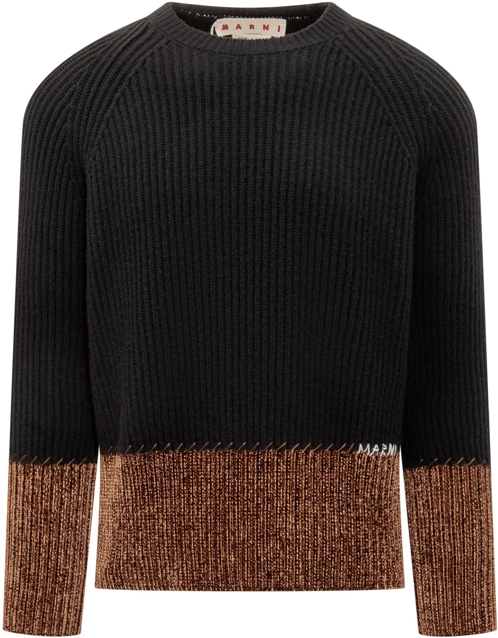 Marni Maglione Nero e Marrone Marni Zwart
