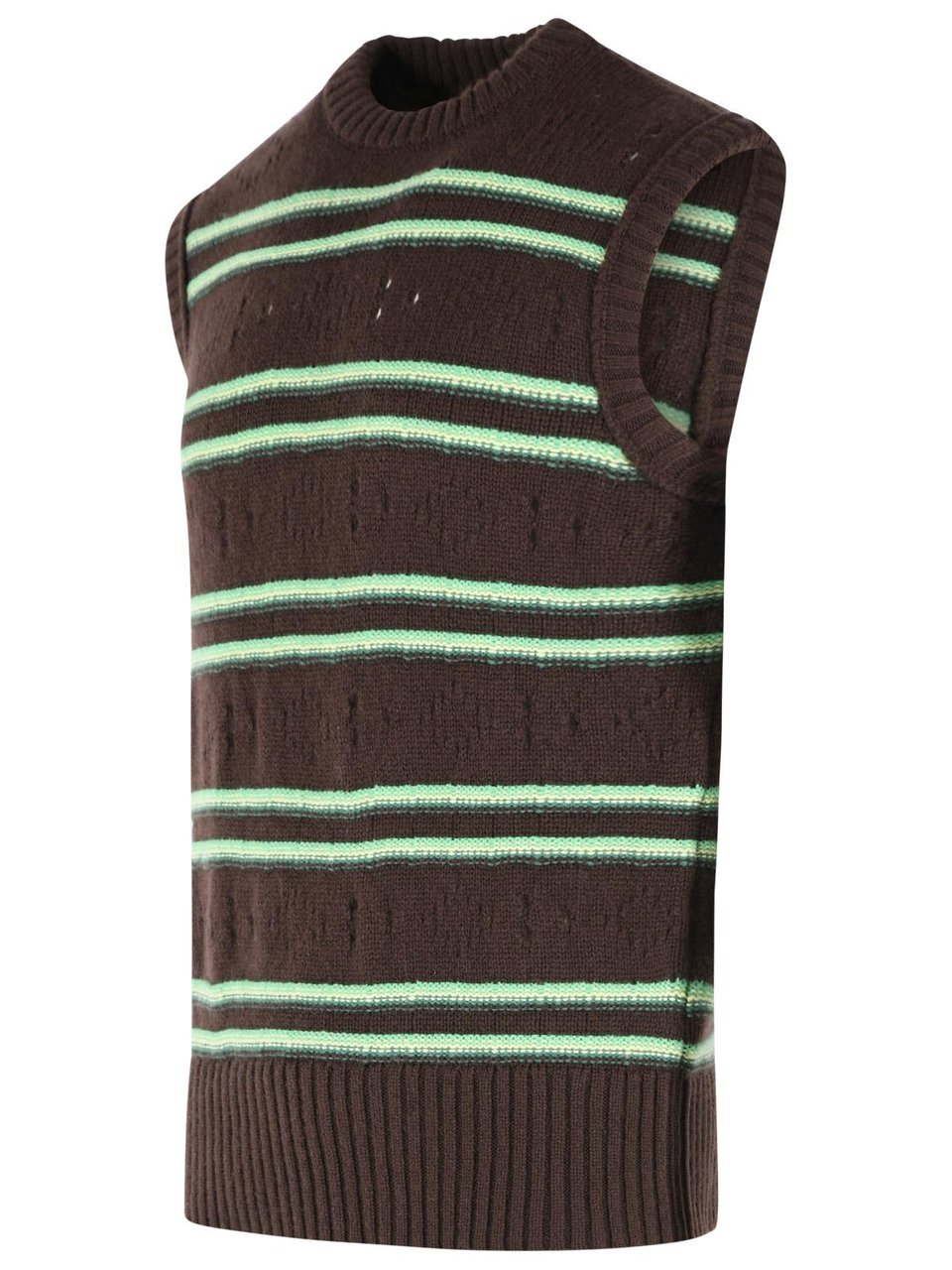 Marni Brown Cashmere Vest Zwart