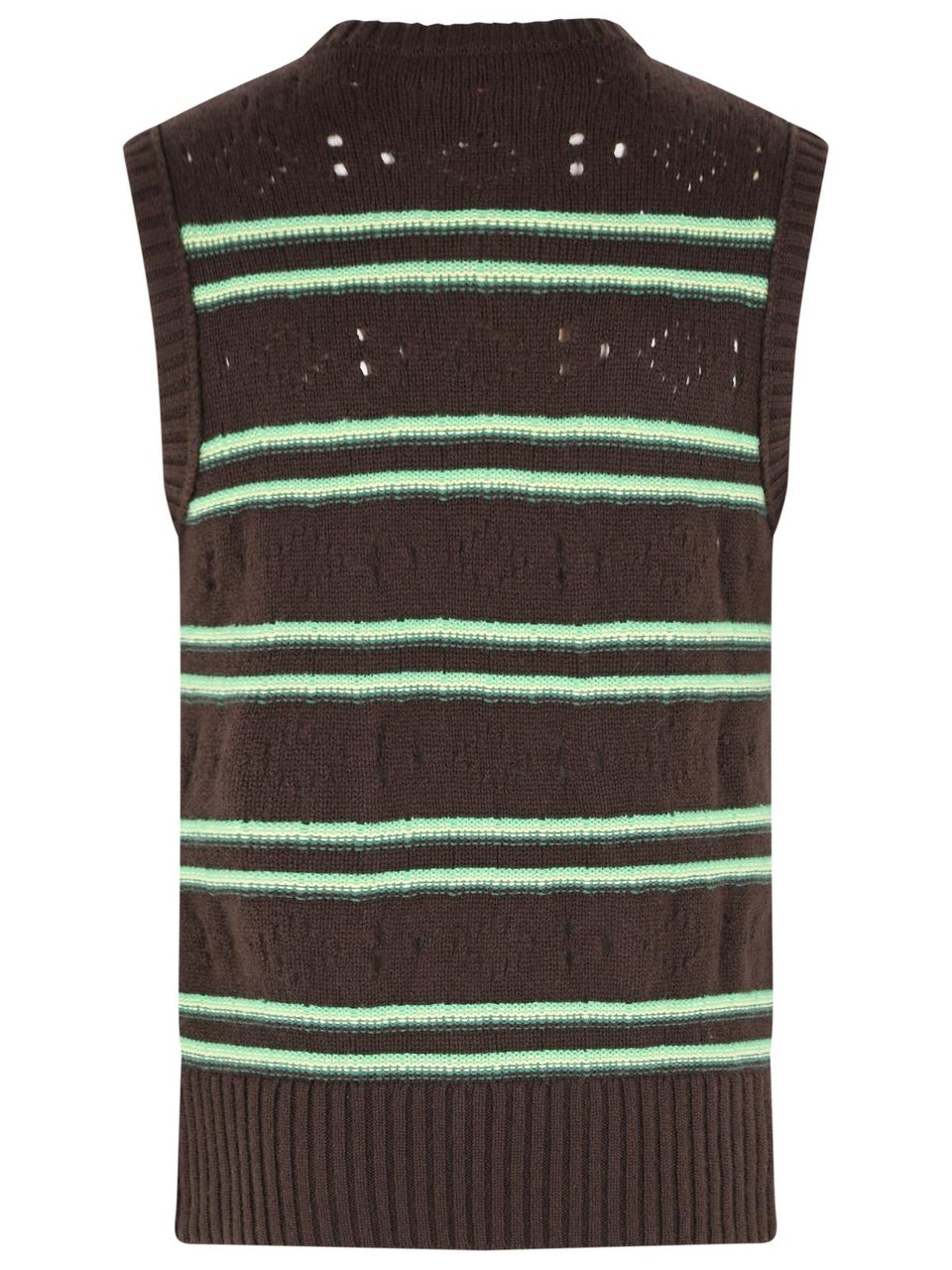 Marni Brown Cashmere Vest Zwart