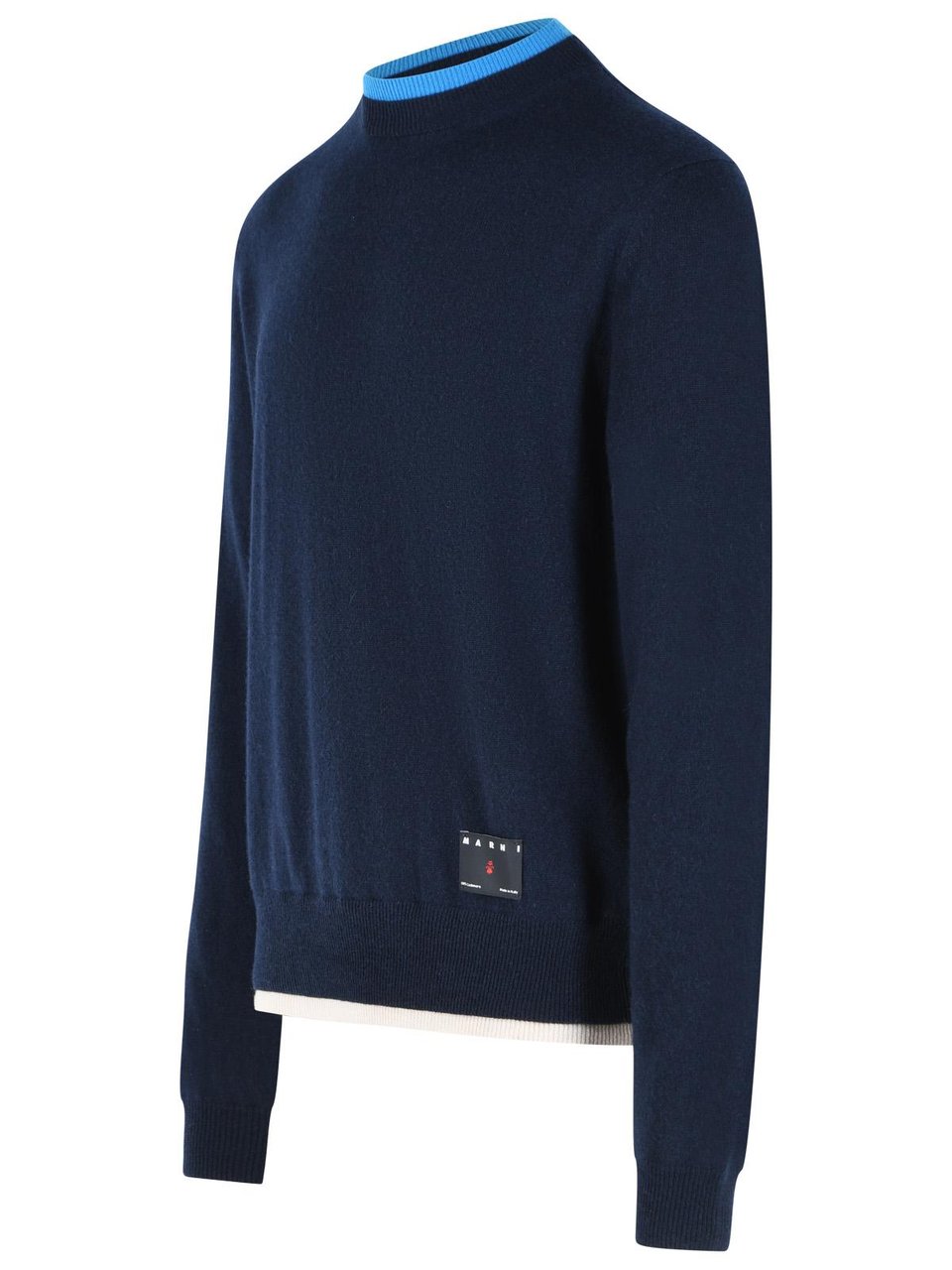 Marni Blue Cashmere Sweater Zwart