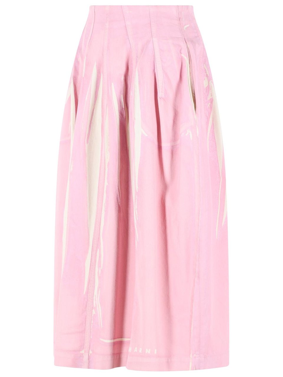 Marni Pink Cotton Skirt Neutraal