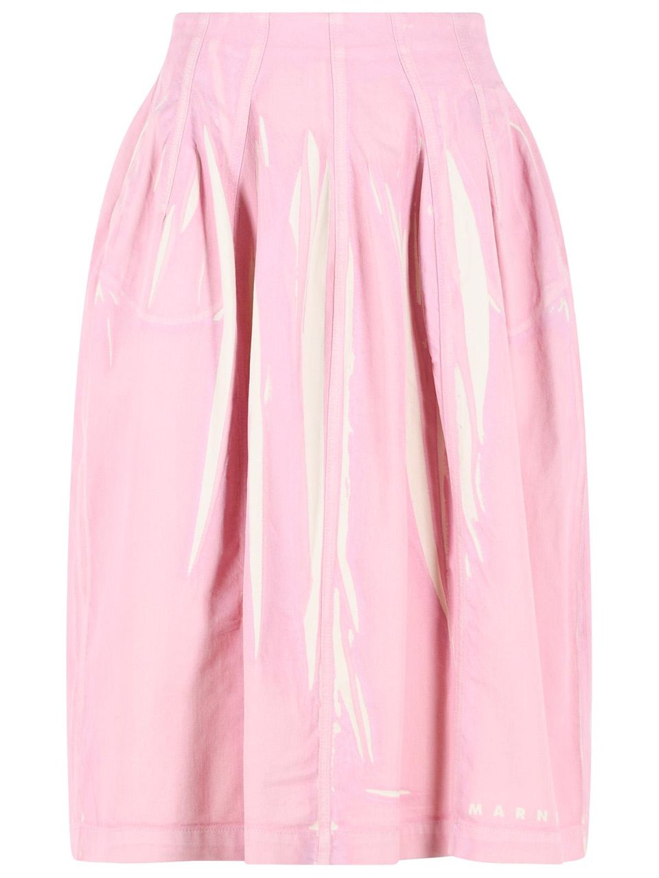Marni Pink Cotton Skirt Neutraal