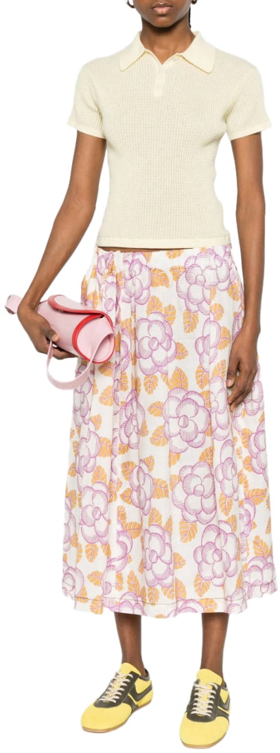 Marni Skirt Pink Multi Color Divers