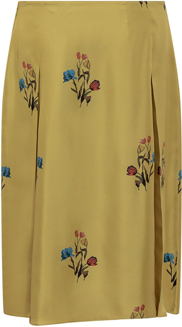 Marni Gonna Marni Gialla con Stampa Floreale Groen