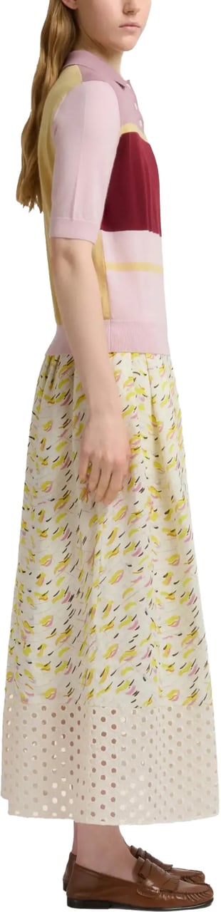 Marni Skirt Yellow Multi Color Geel