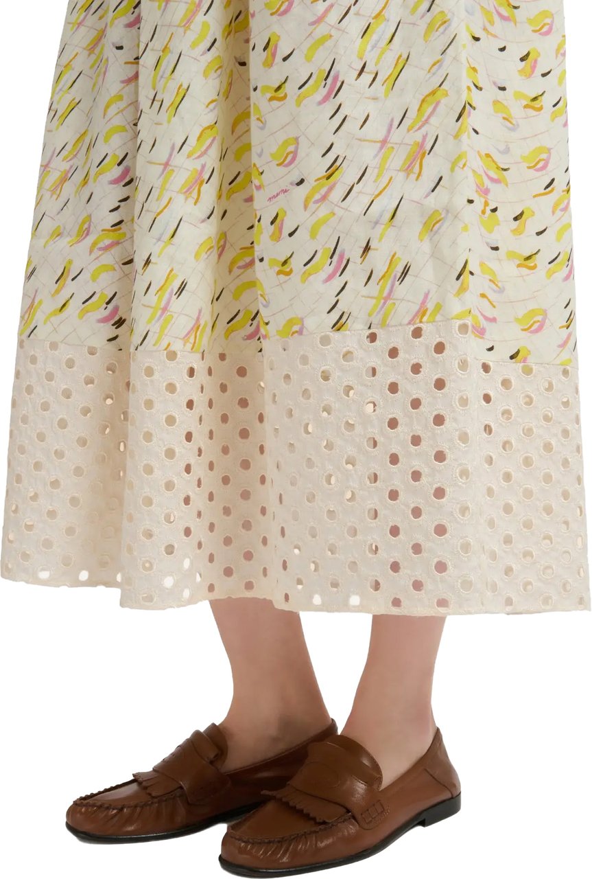Marni Skirt Yellow Multi Color Geel