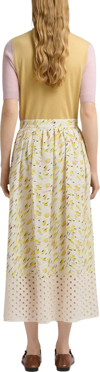 Marni Skirt Yellow Multi Color Geel