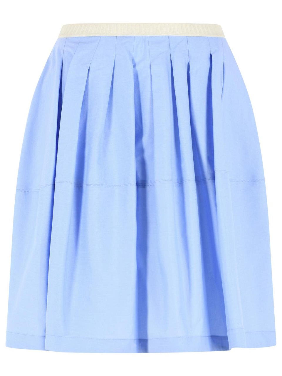 Marni Blue Iris Cotton Skirt Blauw
