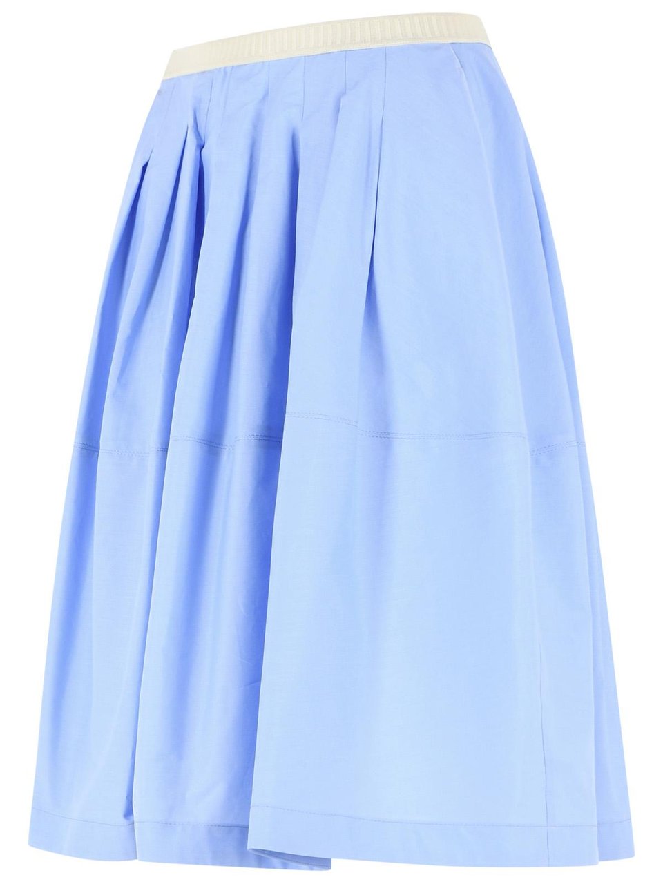 Marni Blue Iris Cotton Skirt Blauw