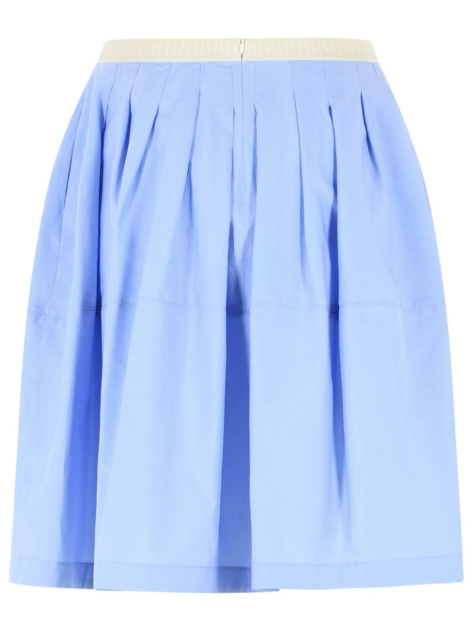 Marni Blue Iris Cotton Skirt Blauw