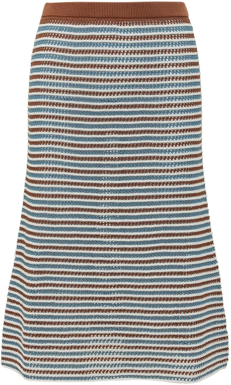 Marni Gonna Midi in Maglia a Righe Divers