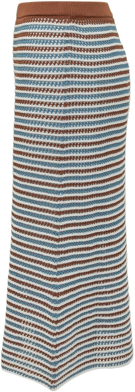 Marni Gonna Midi in Maglia a Righe Divers