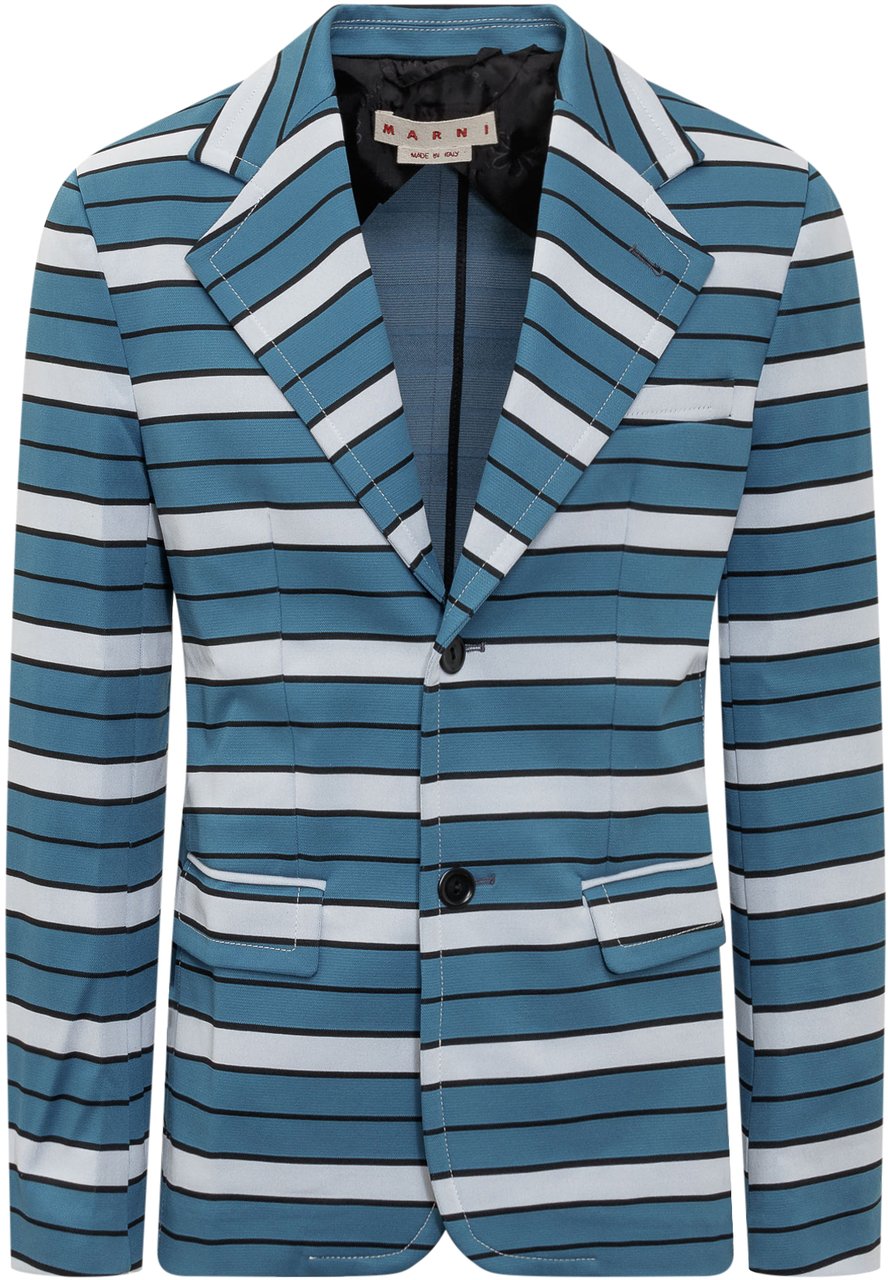 Marni Blazer Monopetto Blauw