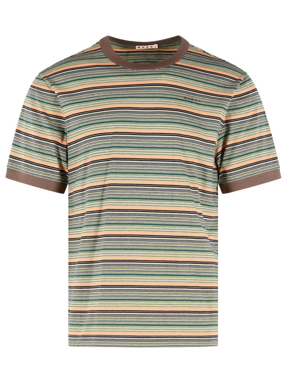Marni Multicolor Cotton T-Shirt Grijs