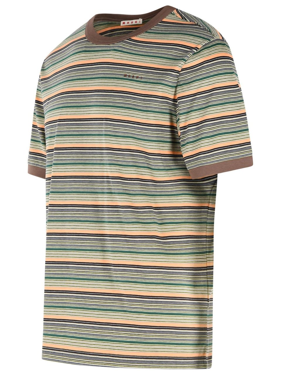 Marni Multicolor Cotton T-Shirt Grijs