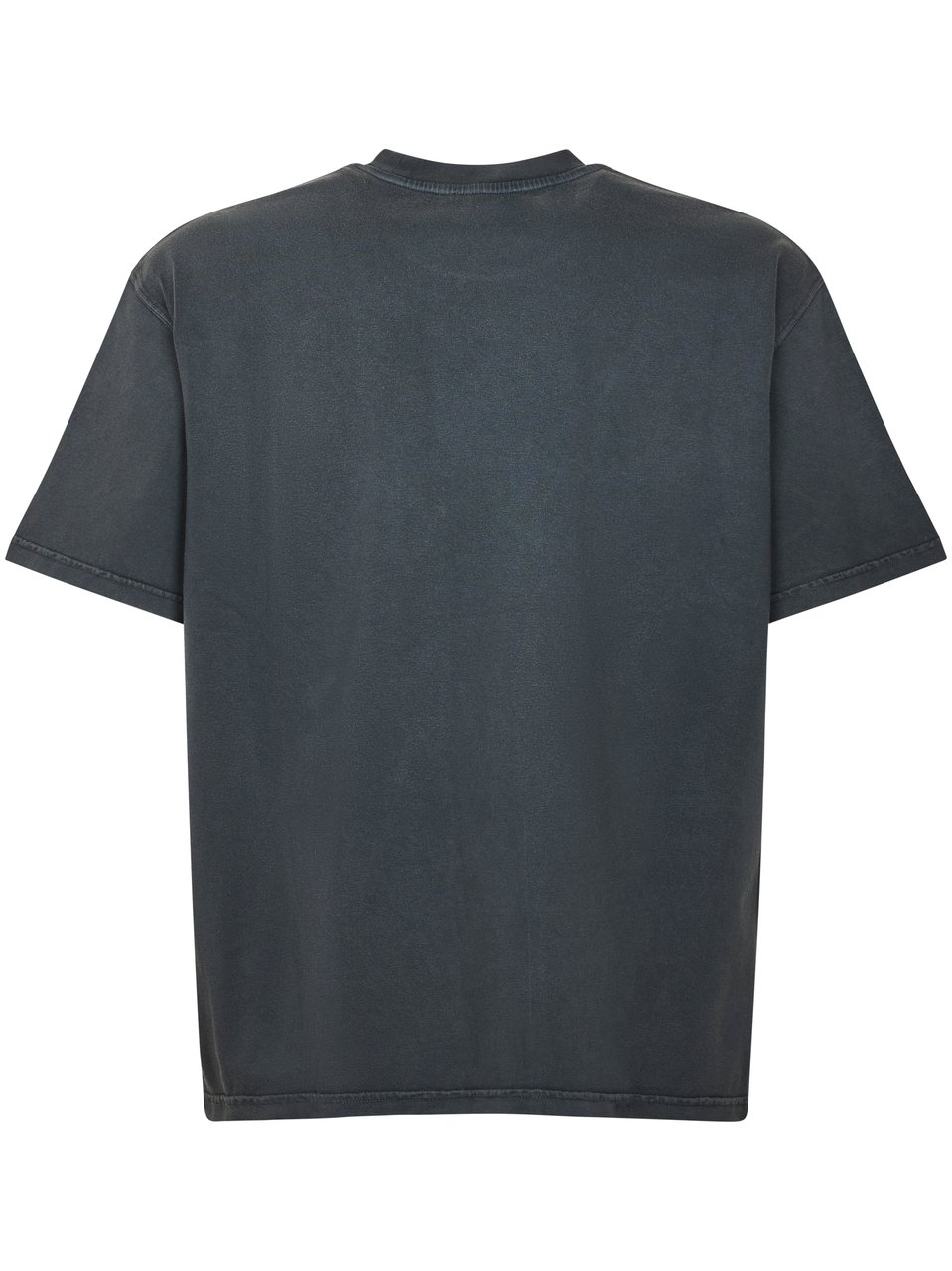 Marni Boxy-Fit Black Cotton T-Shirt with Subtle Embroidery Zwart