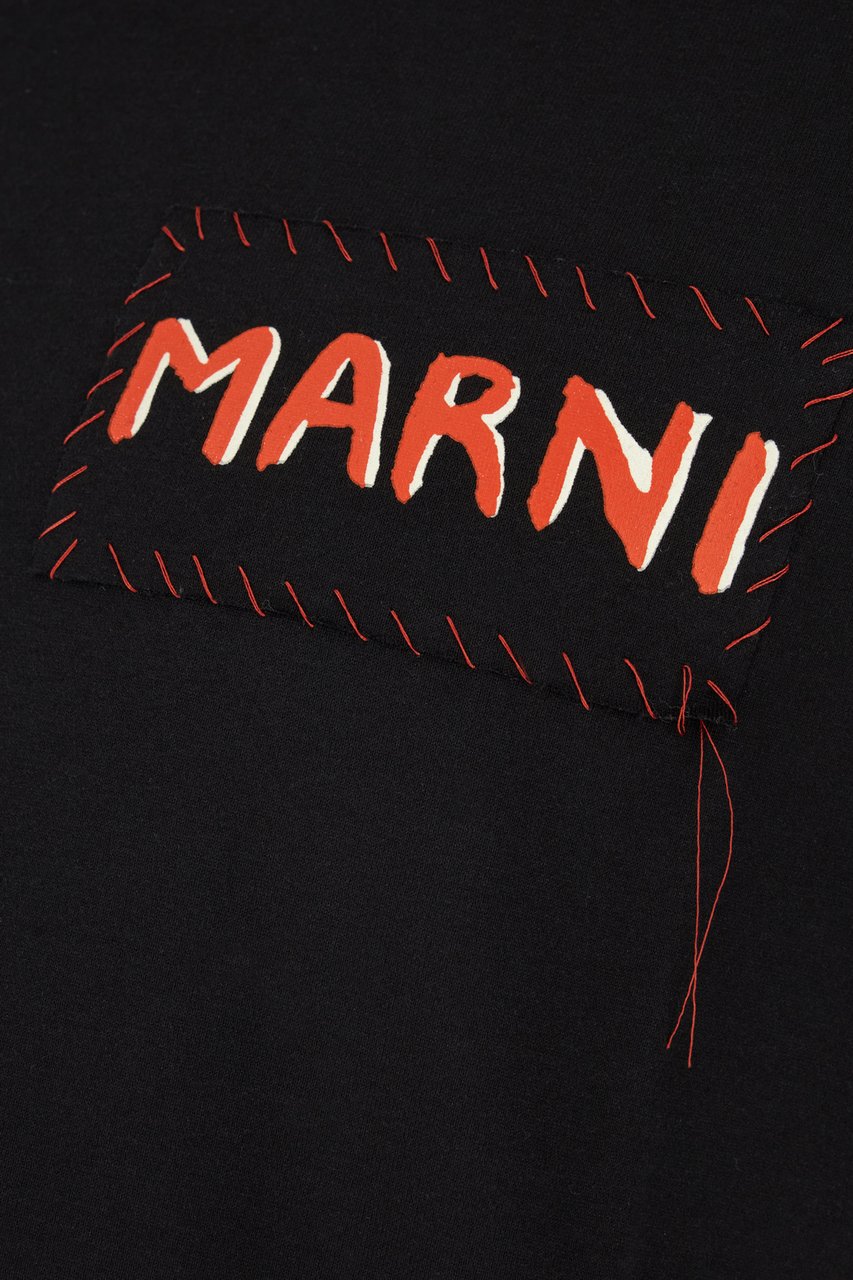 Marni Marni Black cotton t-shirt Zwart