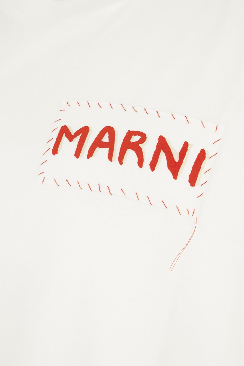 Marni Marni White cotton t-shirt Wit