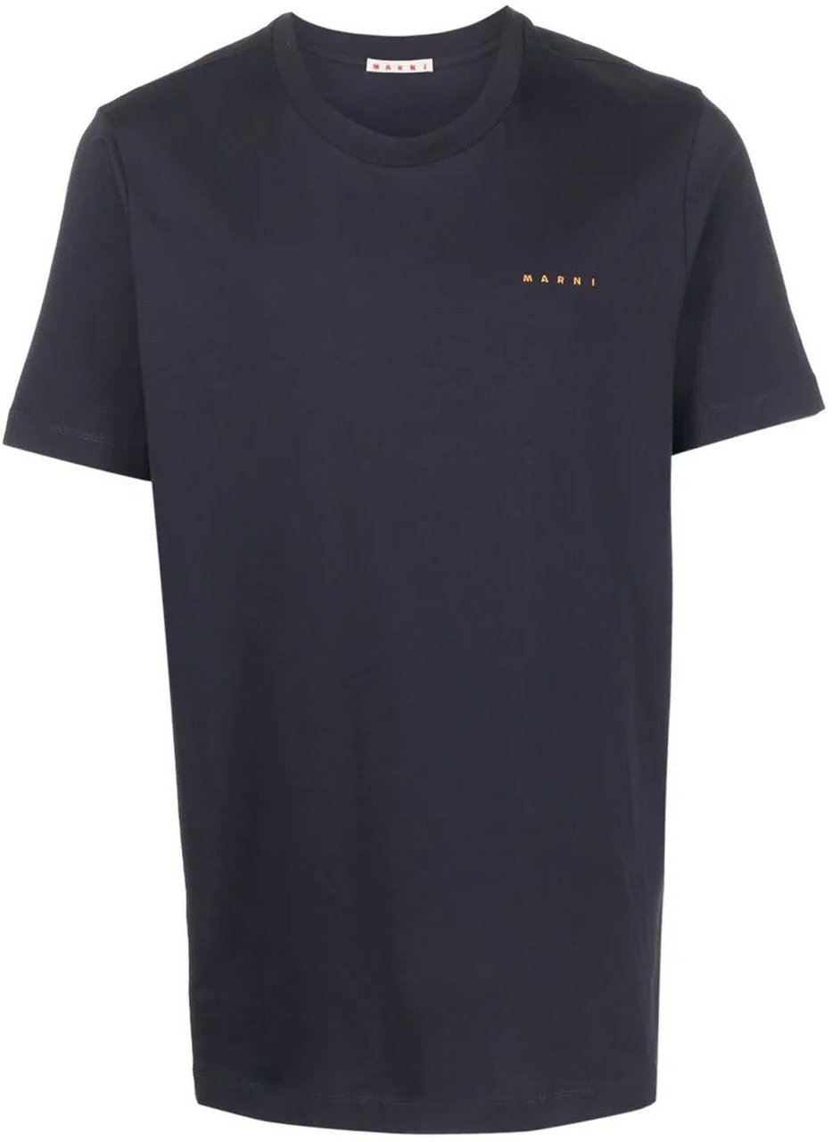 Marni Marni Cotton Logo T-Shirt Zwart
