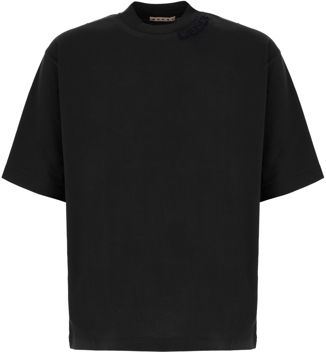Marni Marni Black cotton t-shirt Zwart