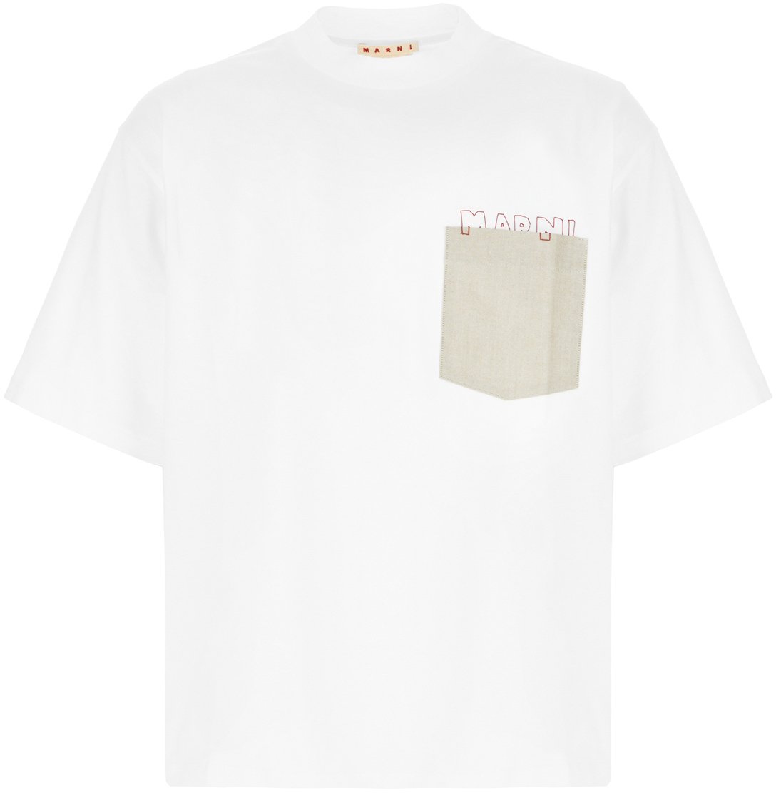 Marni Marni White cotton t-shirt Wit