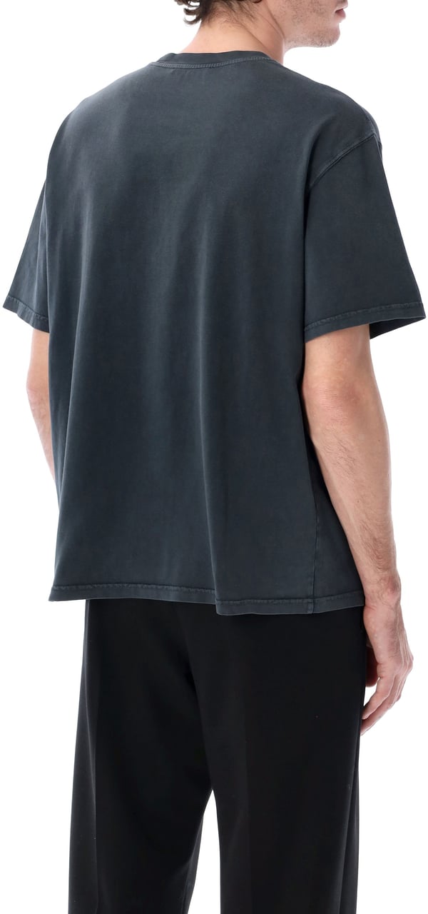 Marni Tshirt Logo Pocket Nero Zwart