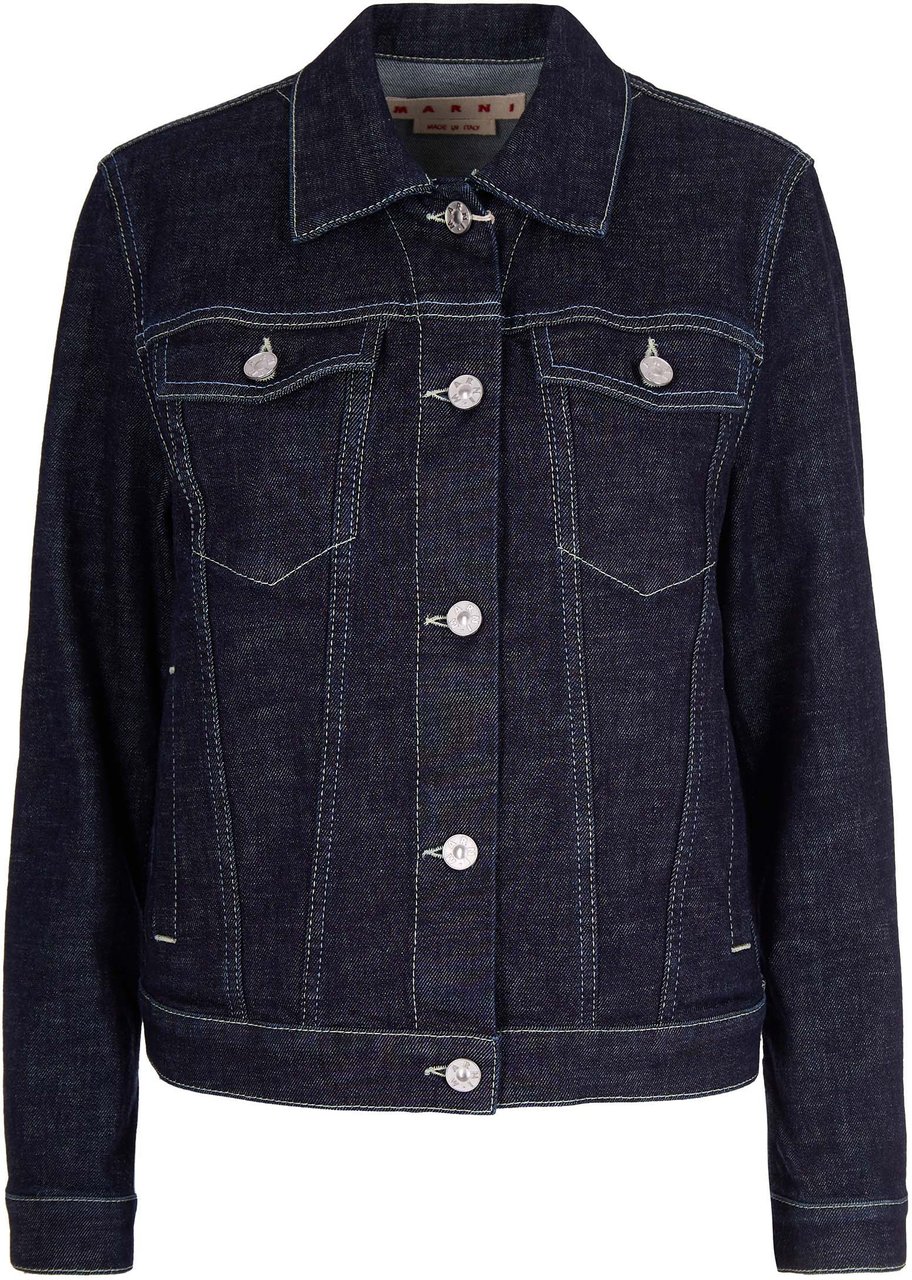 Marni Coats Blublack Blauw