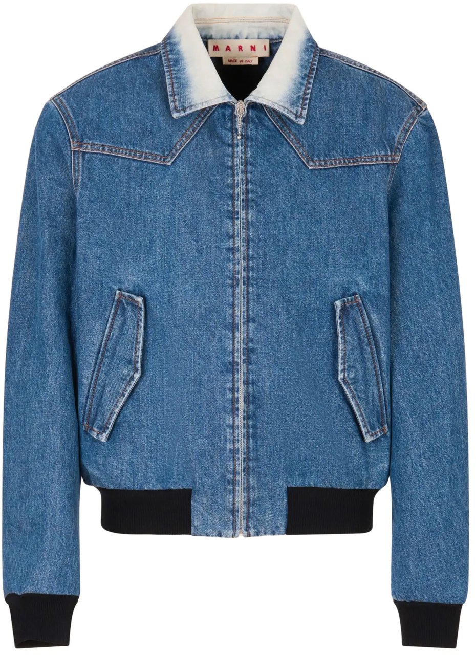 Marni Jacket Denim Blauw