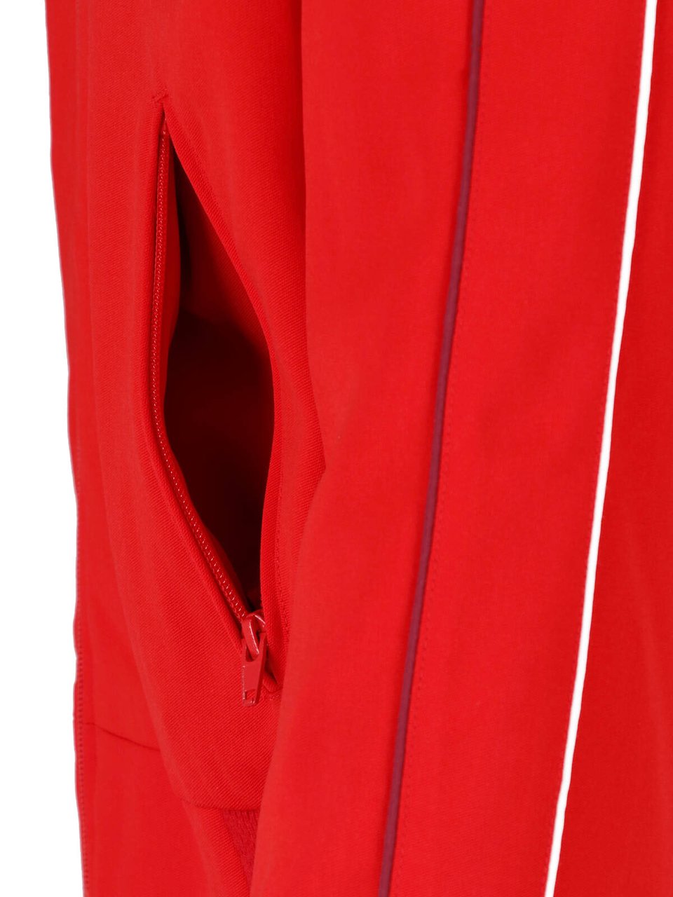 Marni Red Zip-Up High Neck Wool Jacket Rood