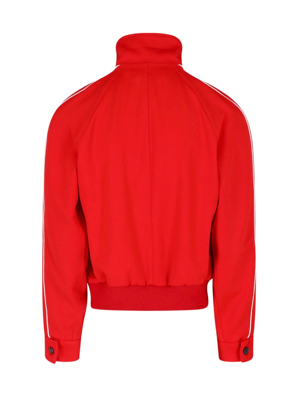 Marni Red Zip-Up High Neck Wool Jacket Rood