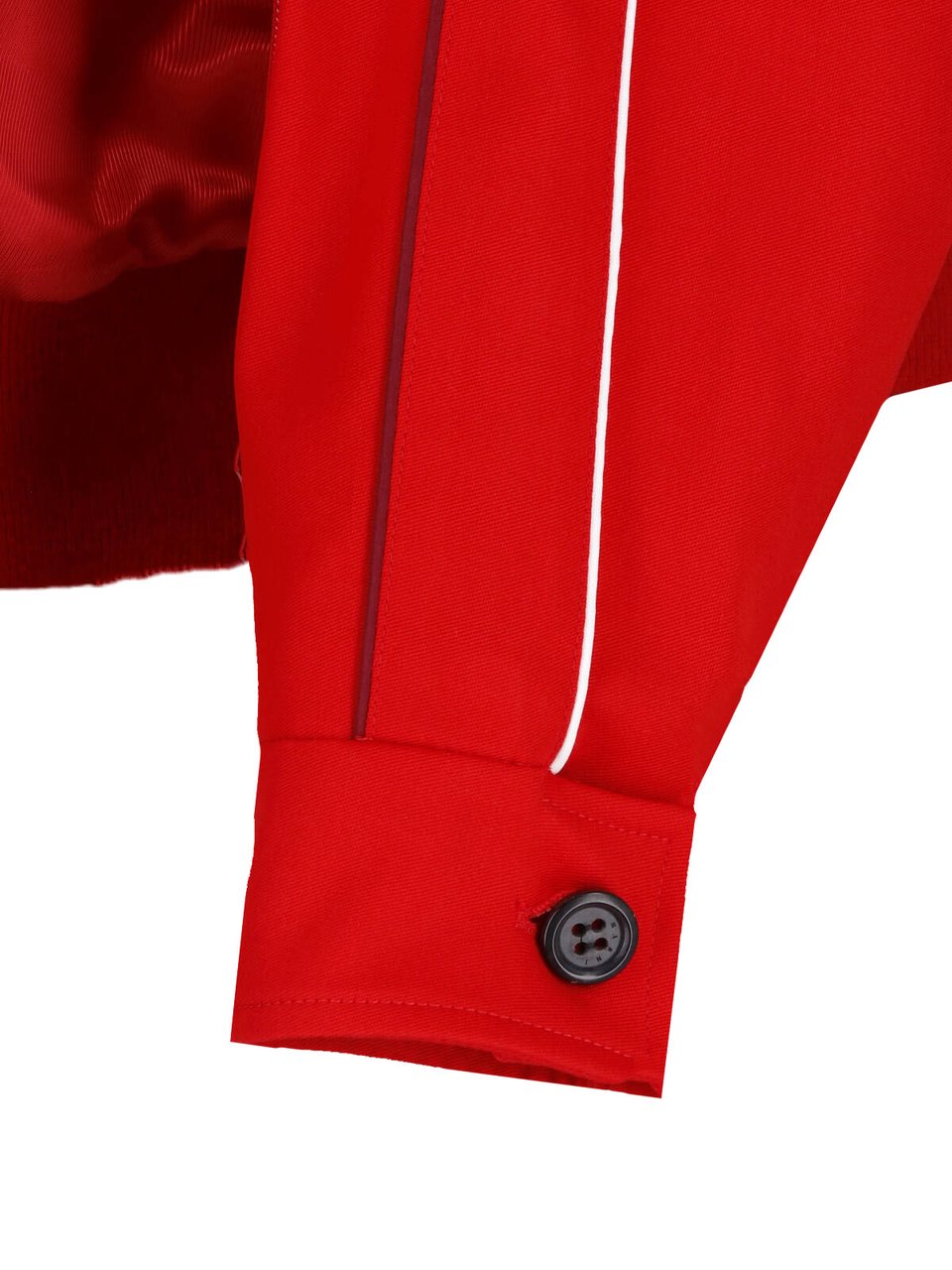 Marni Red Zip-Up High Neck Wool Jacket Rood