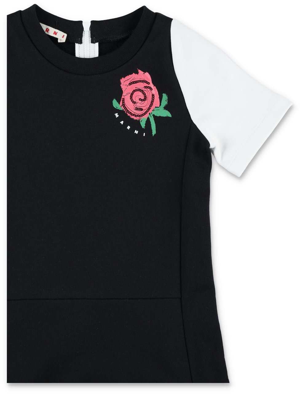 Marni Jersey Dress Rose Nero Zwart