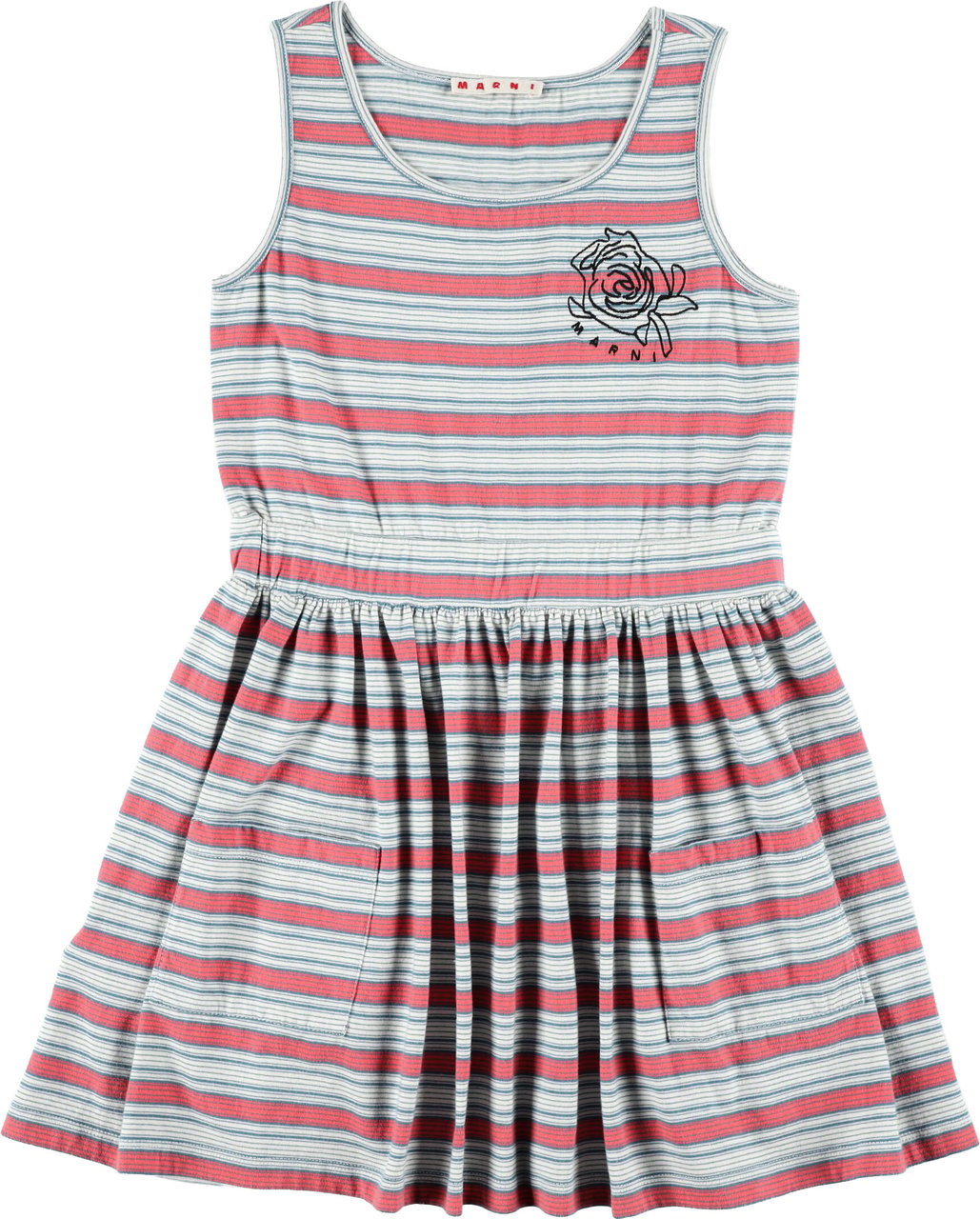 Marni Stripes Dress Grigio Divers