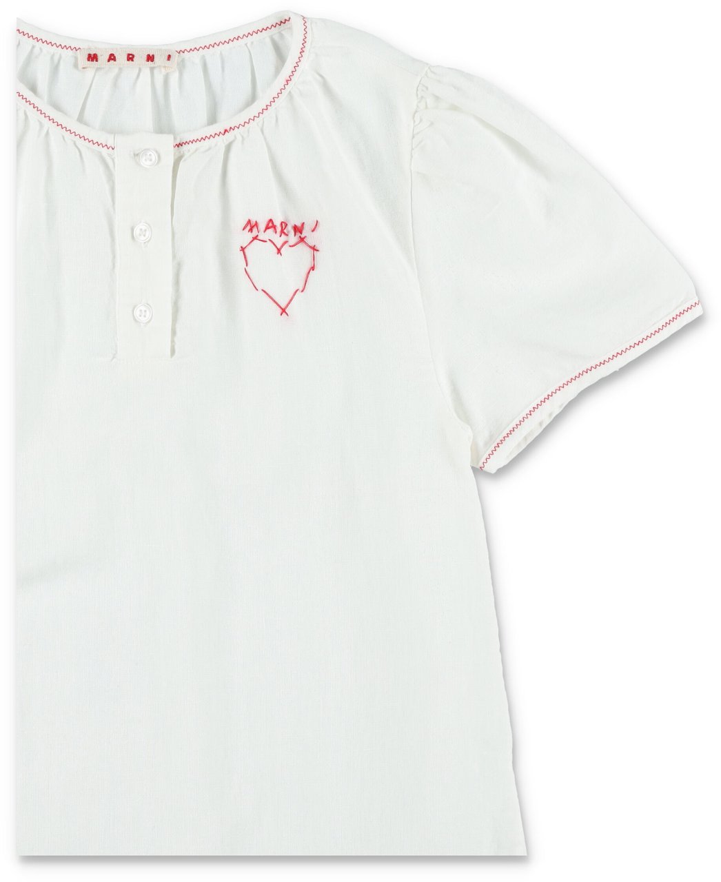 Marni Lino Dress Bianco Wit