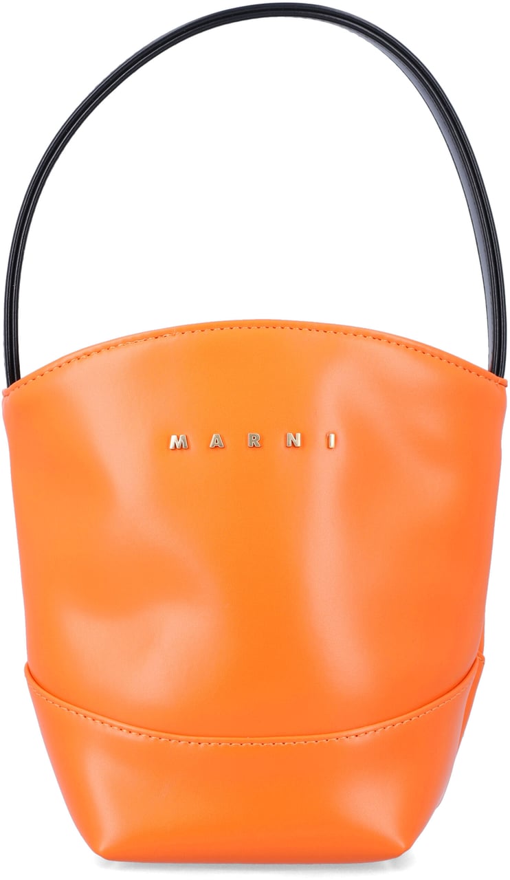 Marni Flower Basket Bag Rosso Rood