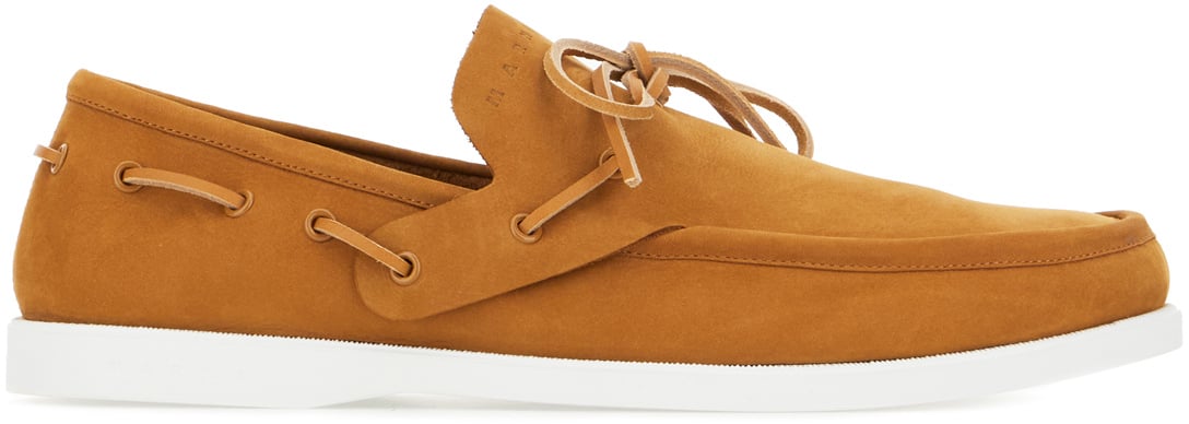 Marni Marni Camel suede lace-up shoes Bruin