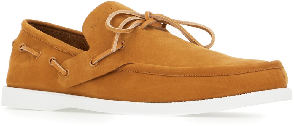 Marni Marni Camel suede lace-up shoes Bruin
