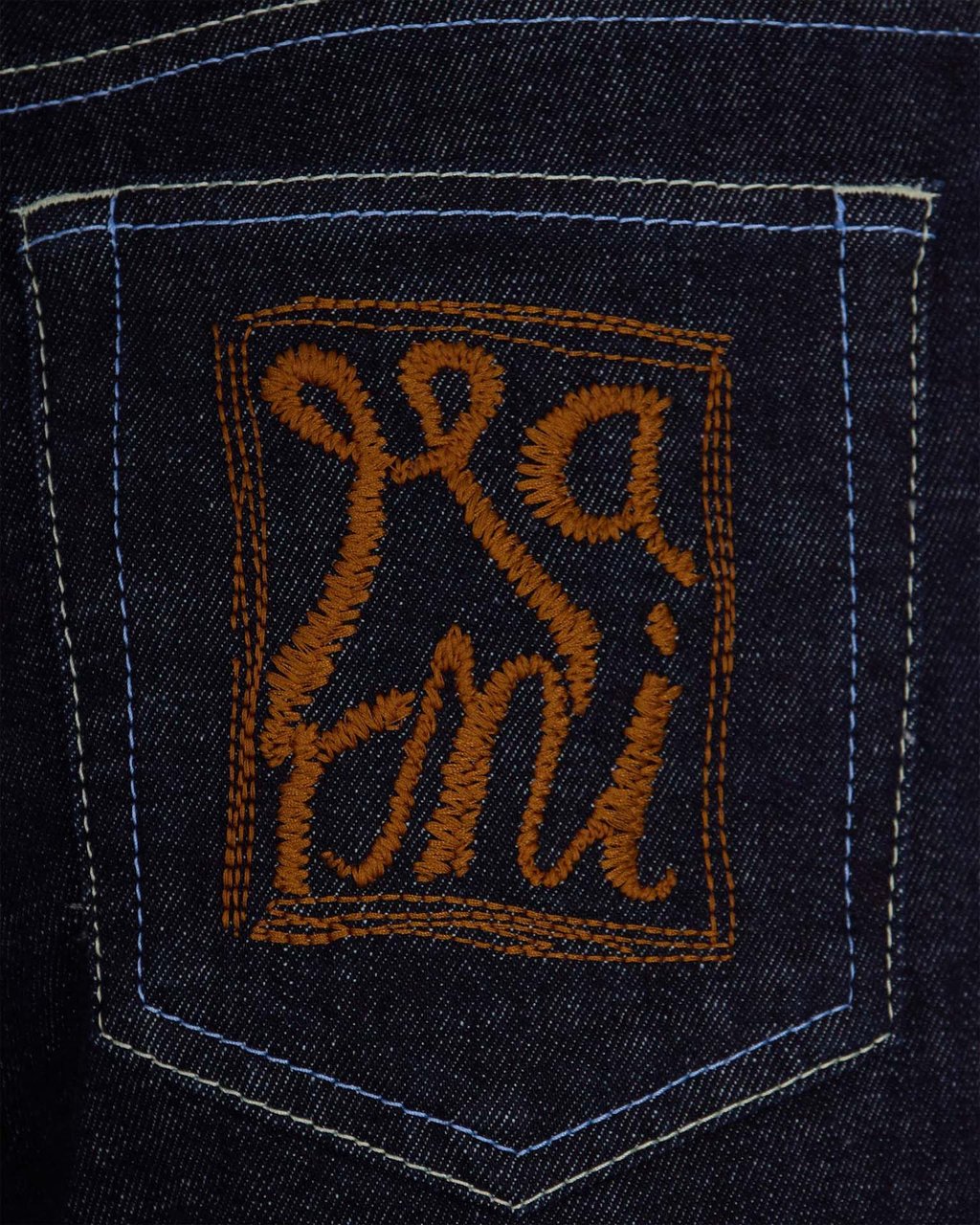 Marni Trousers Blublack Blauw