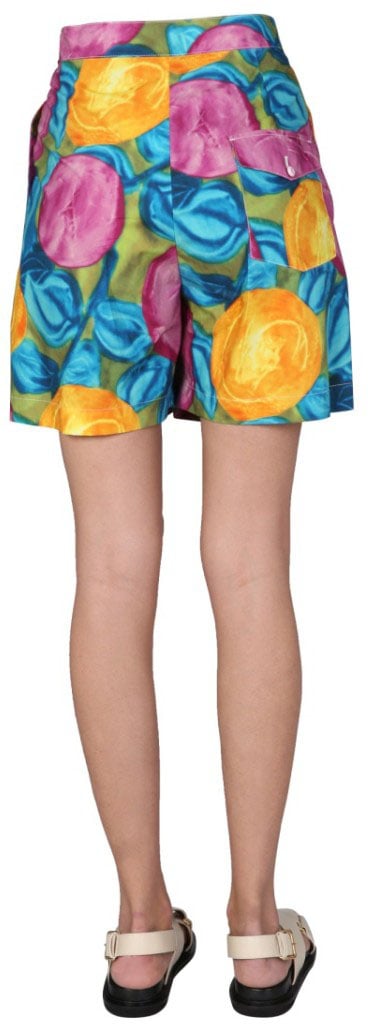 Marni Multicolor Print Bermuda Roze