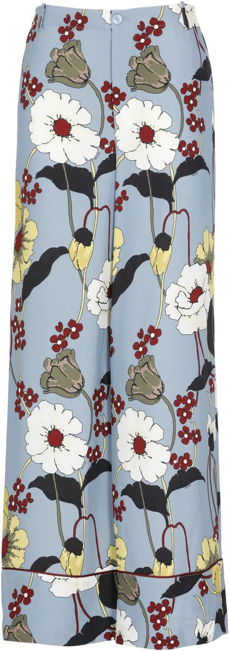 Marni Trousers Light Blue Blauw