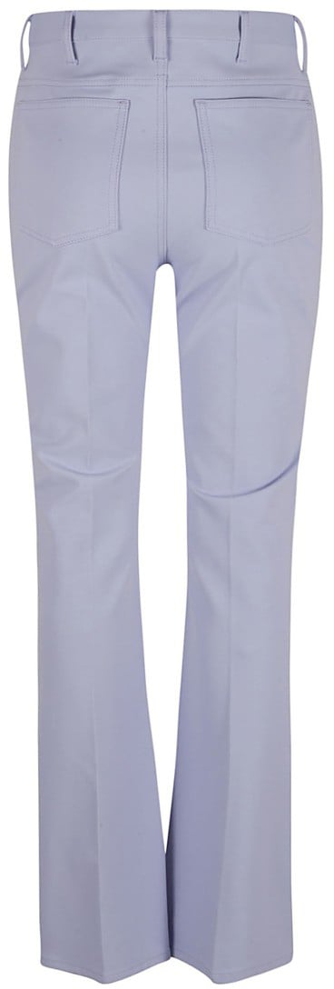 Marni Fitted Flared Trousers With Classic Pockets Wit