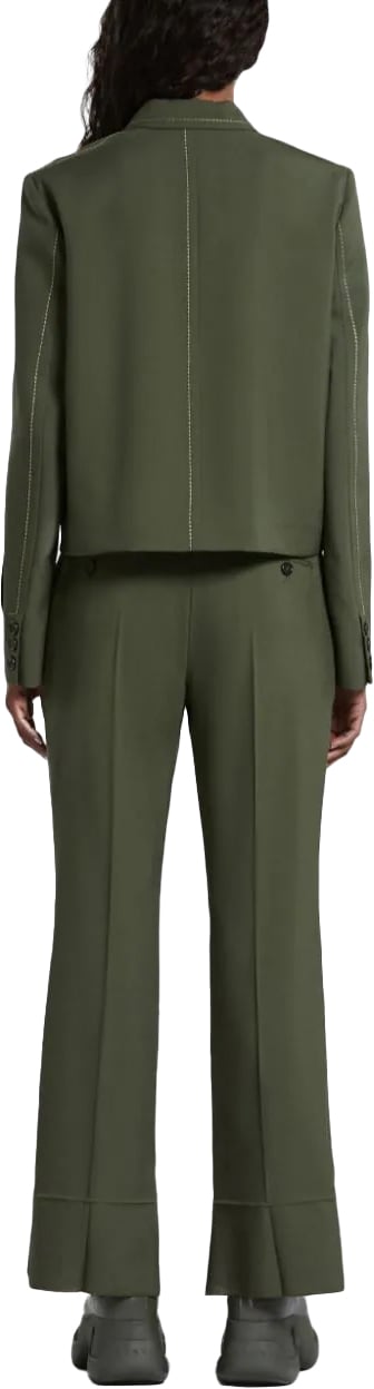 Marni pantaloni darkgreen Donkergroen